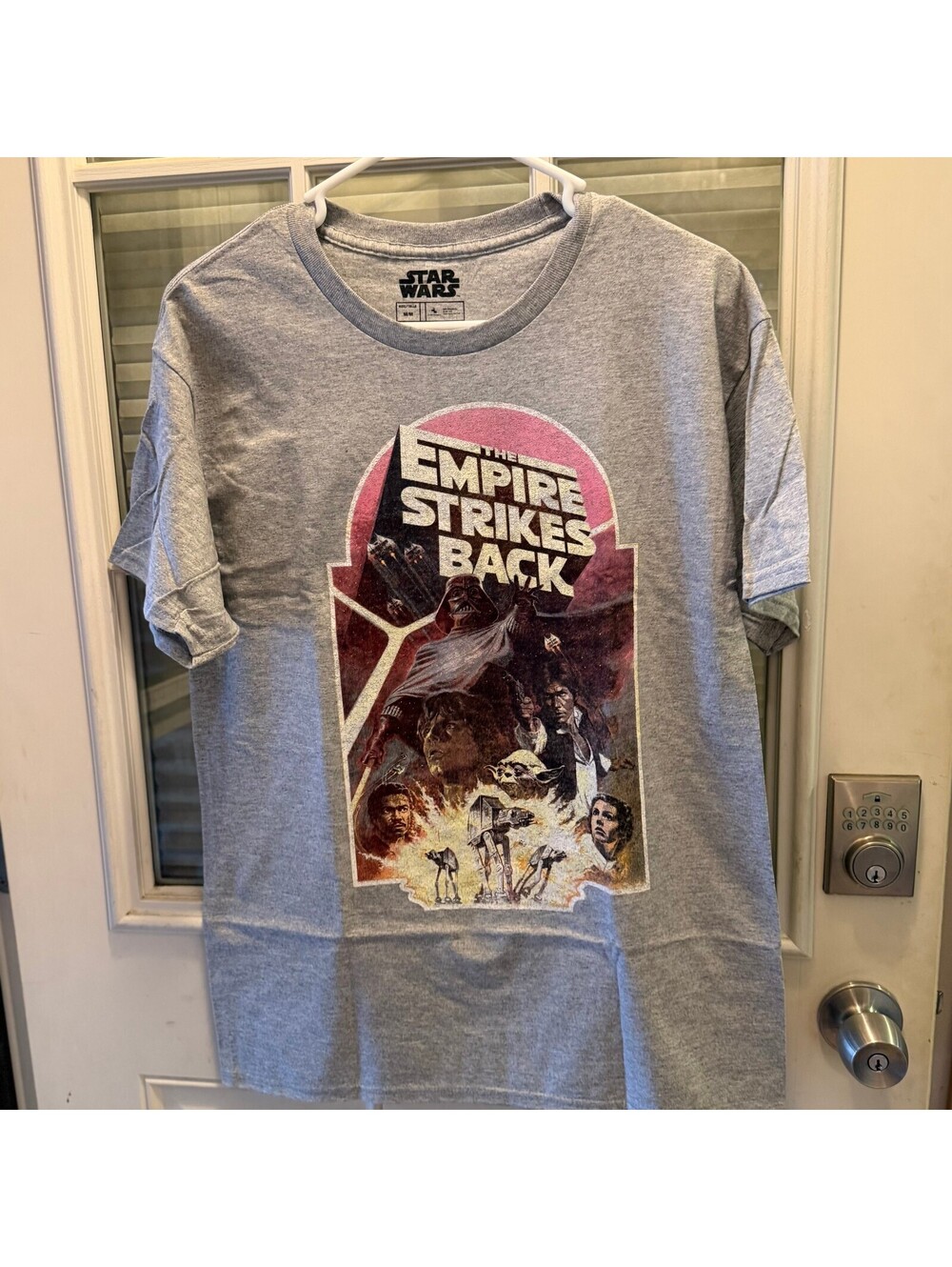 Star Wars The Empire Strikes Back Graphic T-Shirt Medium Gray